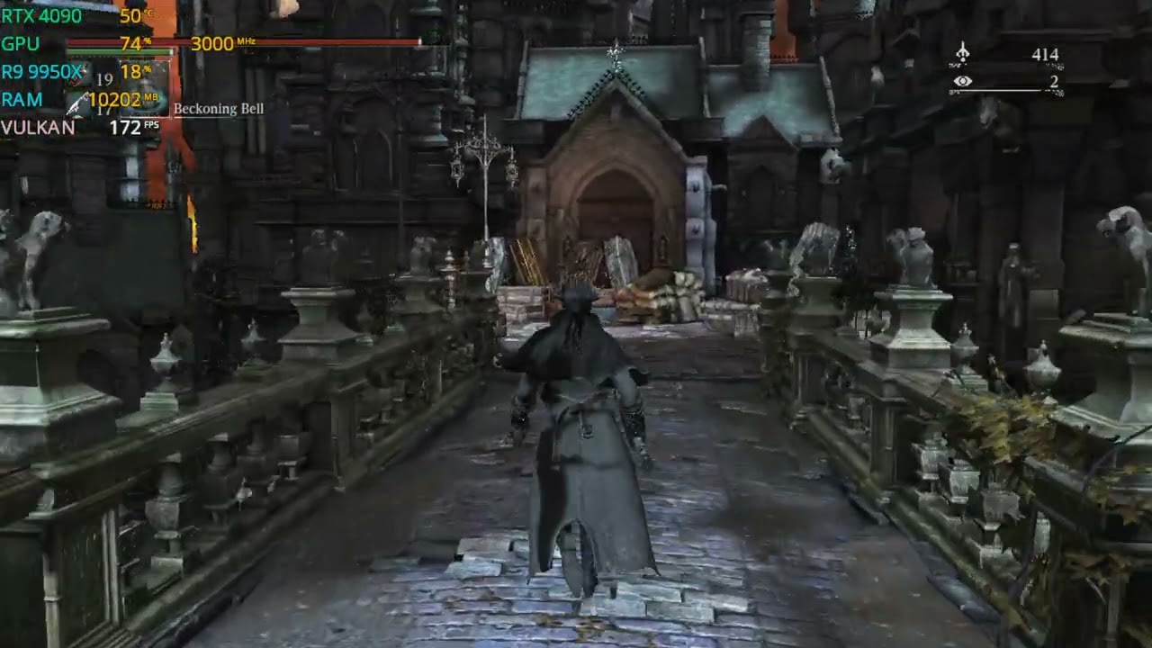 bloodborne improved ingame - shadps4 v0.2.1 WIP