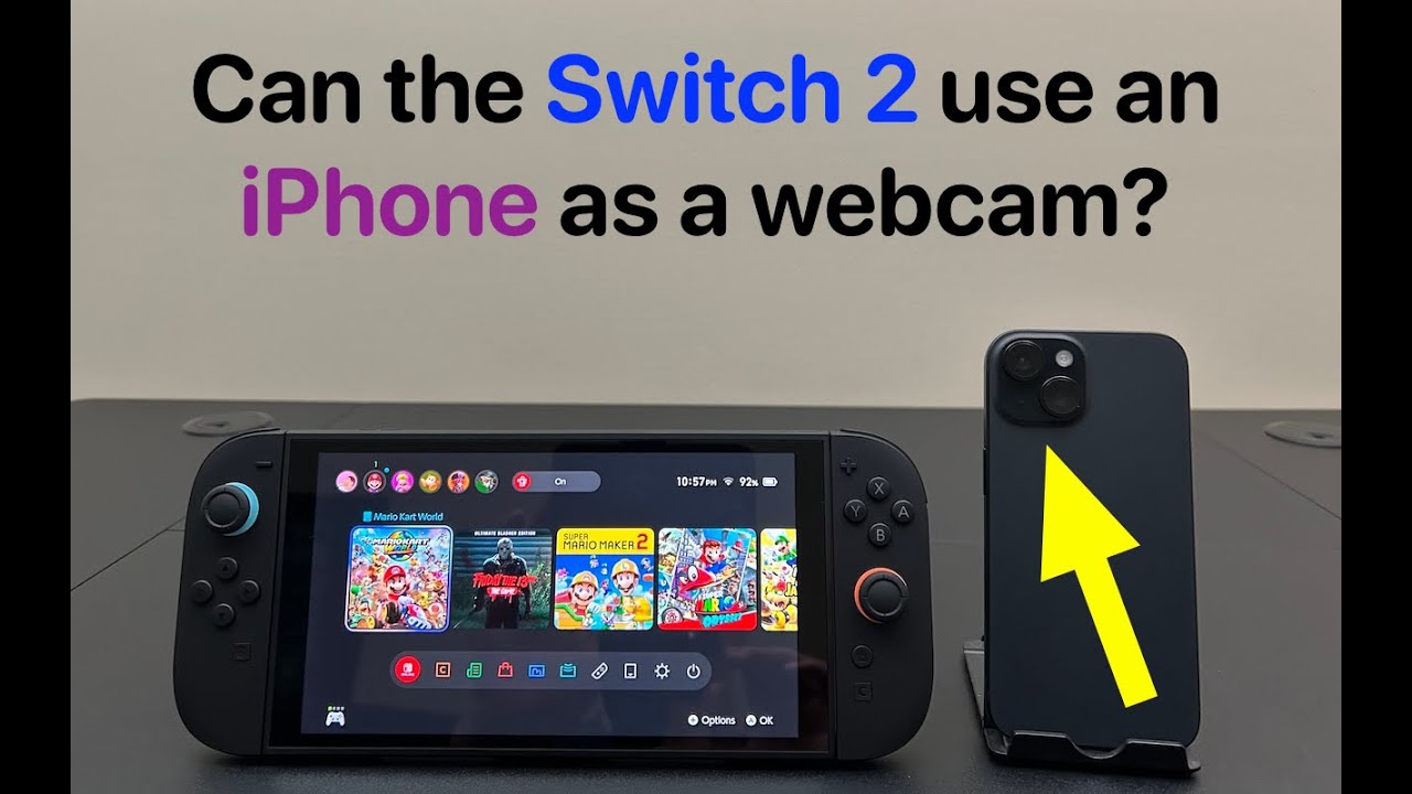Can the Switch 2 use an iPhone (or Android) as a webcam?