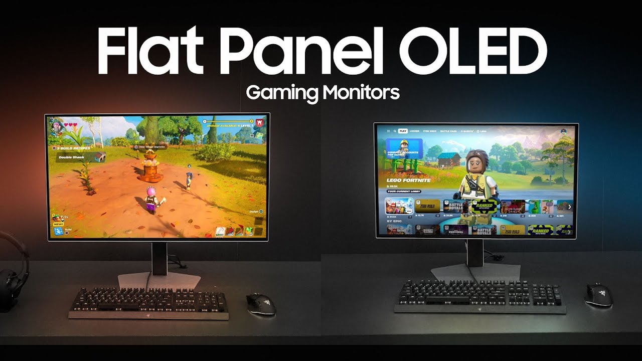 Samsung Odyssey G6 & G8 QD-OLED Gaming Monitors - FLAT PANEL ALL THE WAY!