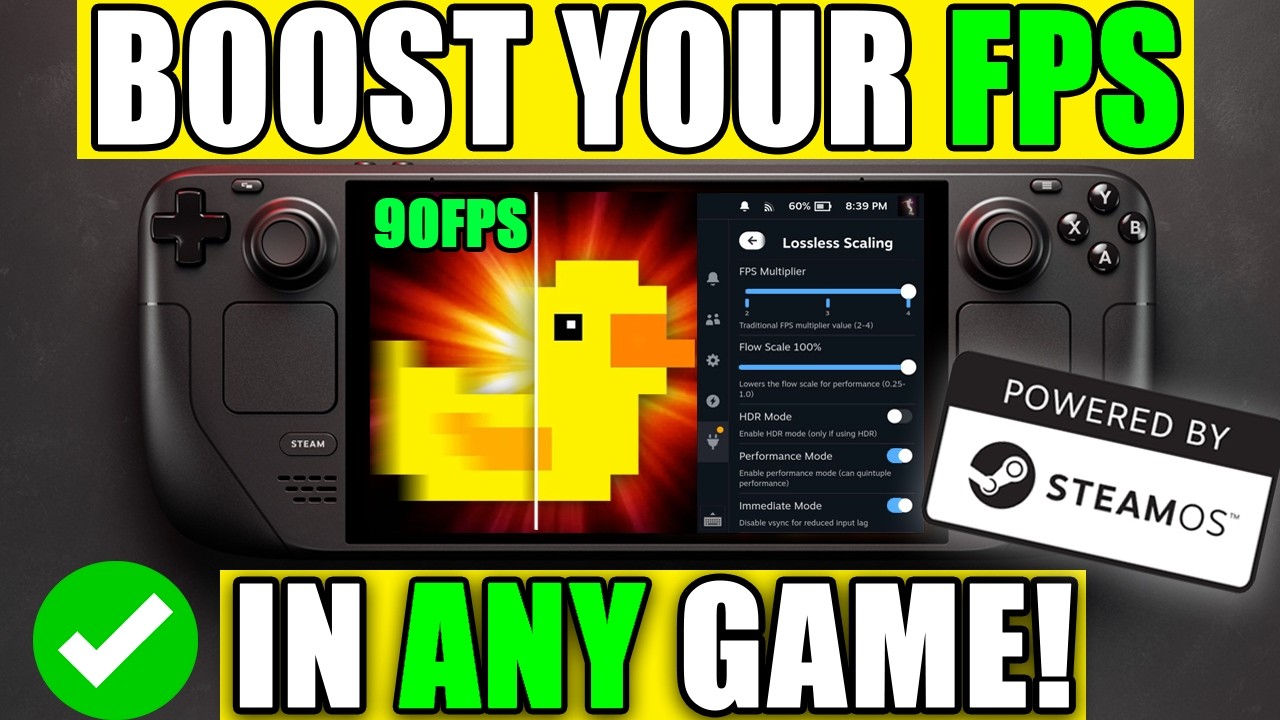 LOSSLESS SCALING ON STEAM DECK IS HERE! 2X 3X 4X YOUR FPS NOW!