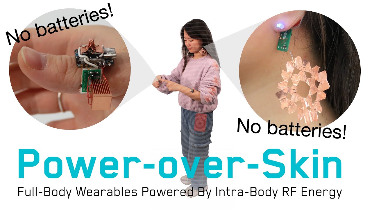 Power-over-Skin: Full-Body Wearables Powered By Intra-Body RF Energy