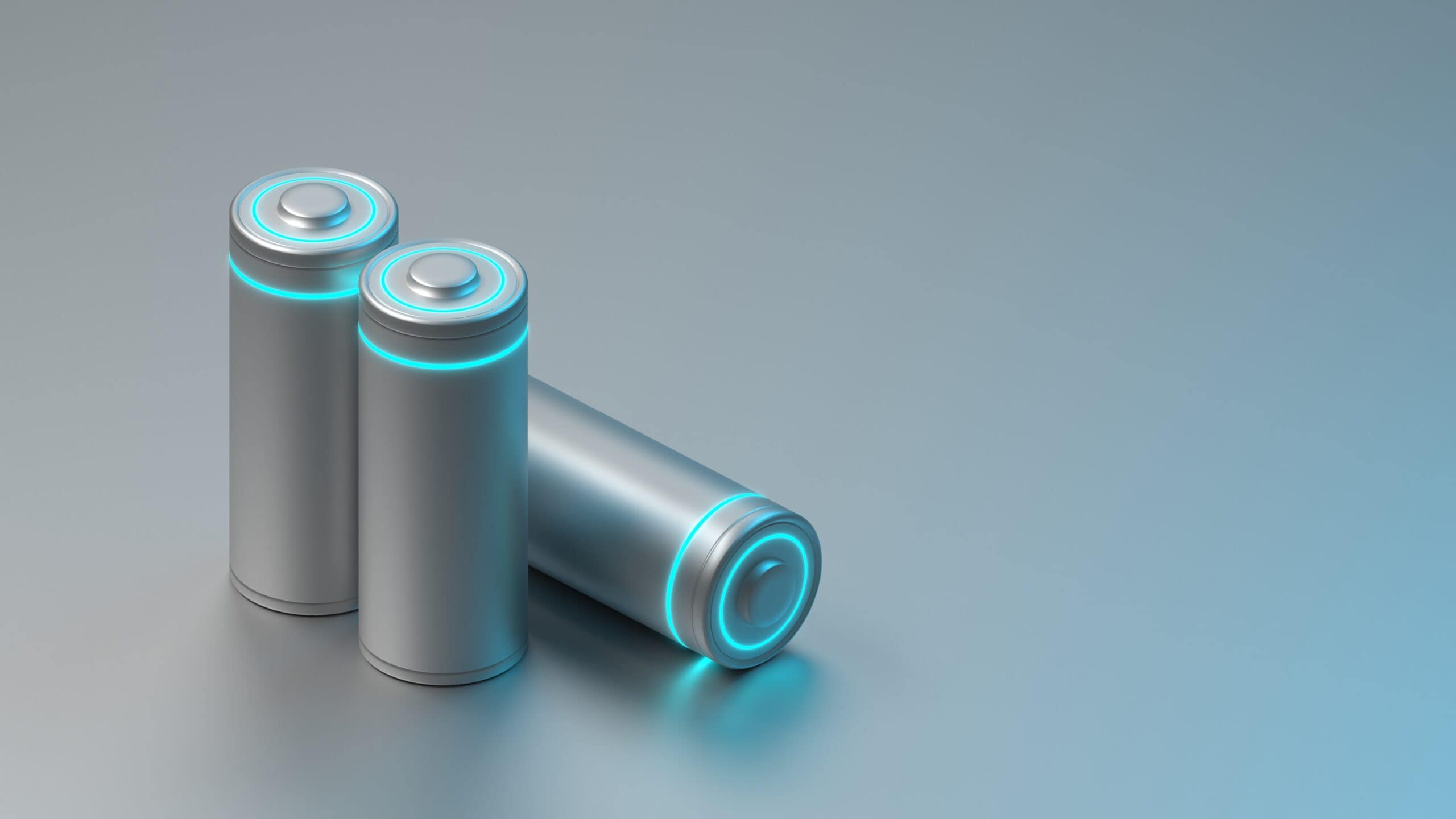 Lithium Battery concept – electrical power supply of rechargeable source – 3D illustration