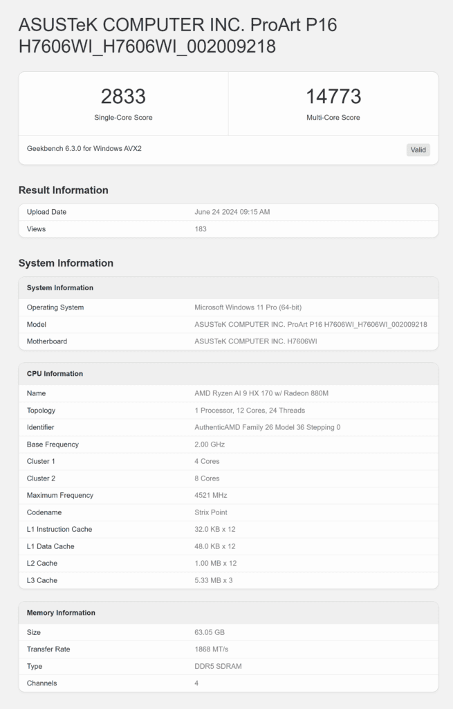 FireShot Capture 177 ASUSTeK COMPUTER INC. ProArt P16 H7606WI H7606WI 002009218 Geekbenc browser.geekbench.com