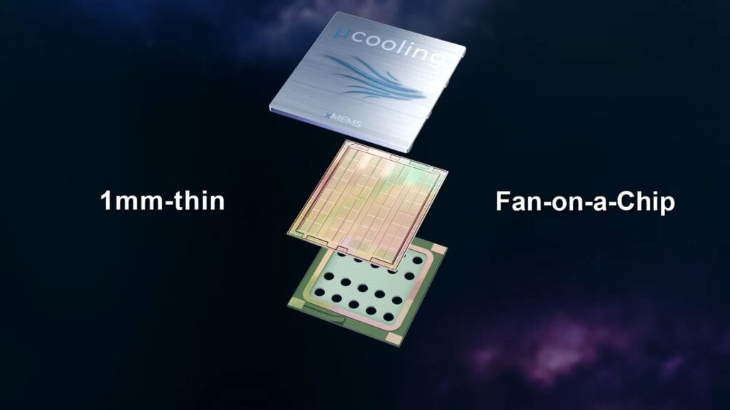 xmems fan on a chip