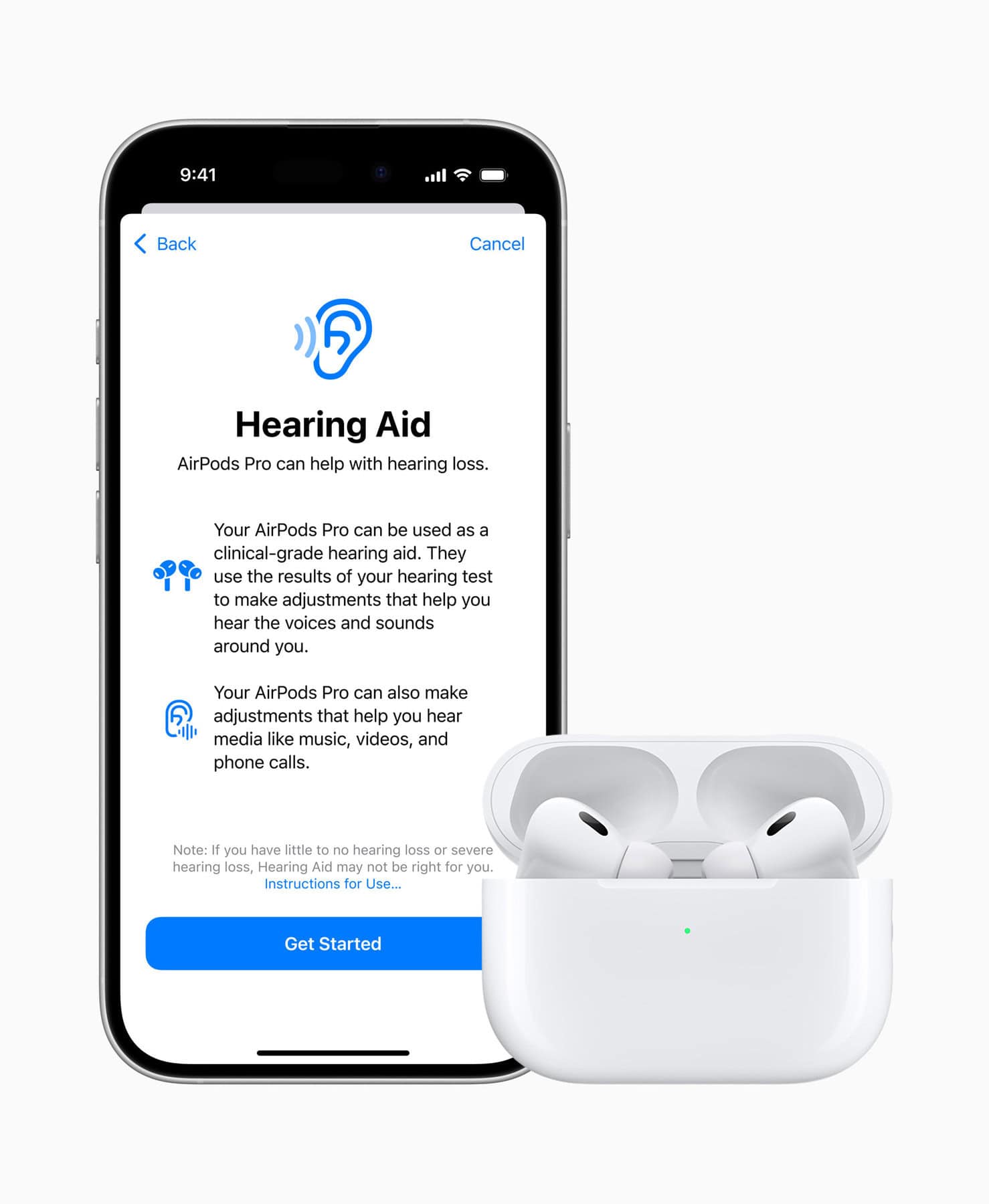 Apple AirPods Pro 2 Lightning 純正 聴覚補助 Apple AirPods Pro 2 Lightning 純正 聴覚補助
