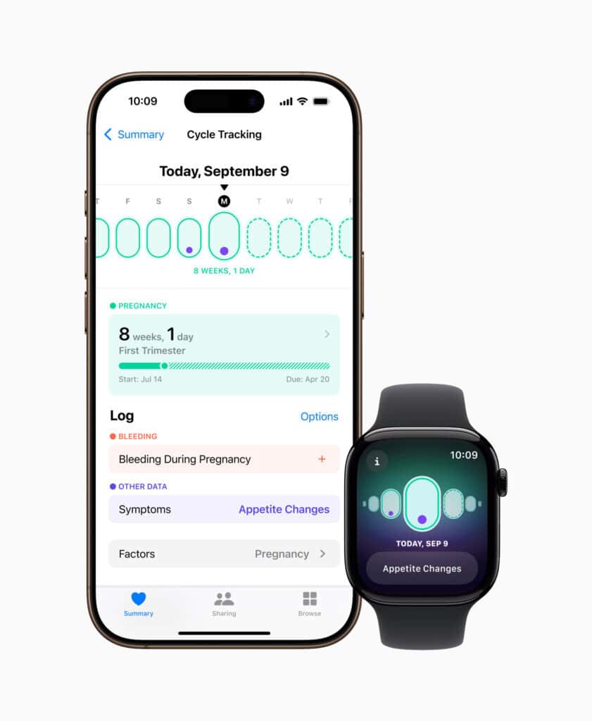 Apple watchOS 11 Cycle Tracking app