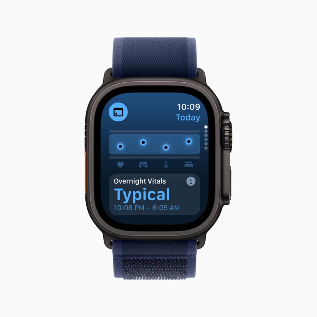 Apple watchOS 11 Vitals app