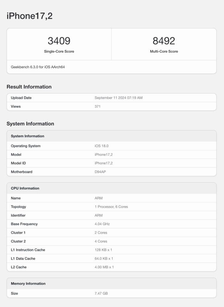 FireShot Capture 147 iPhone172 Geekbench browser.geekbench.com