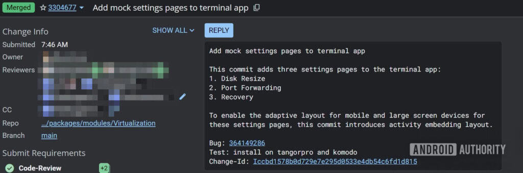 AOSP patch to add settings to Terminal app