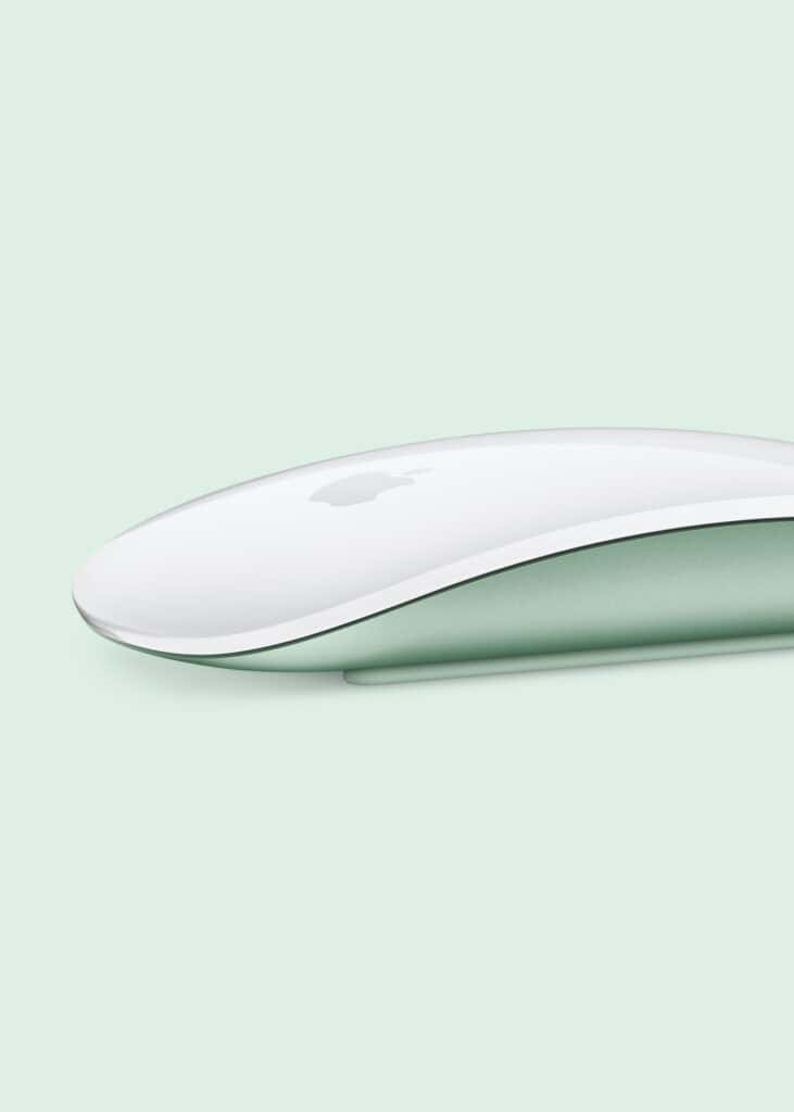 Apple iMac M4 green Magic Mouse