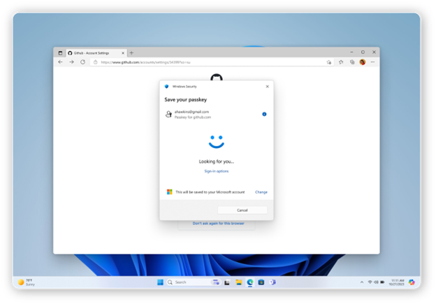 Windows Authenticate Blog WH face ID