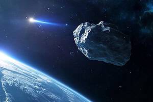 Image_depicting_an_asteroid_flying_near_the_earth