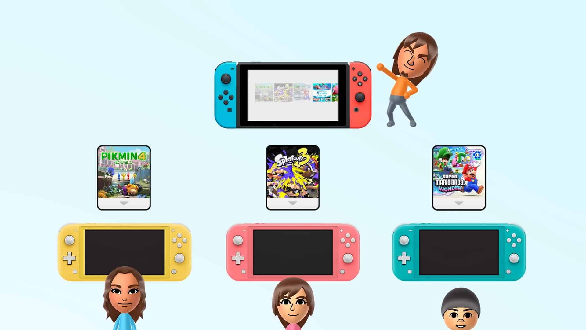 Nintendo Virtual Game Card family share