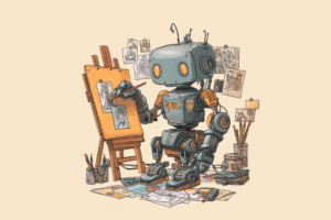 ai-robot-painting-illustration
