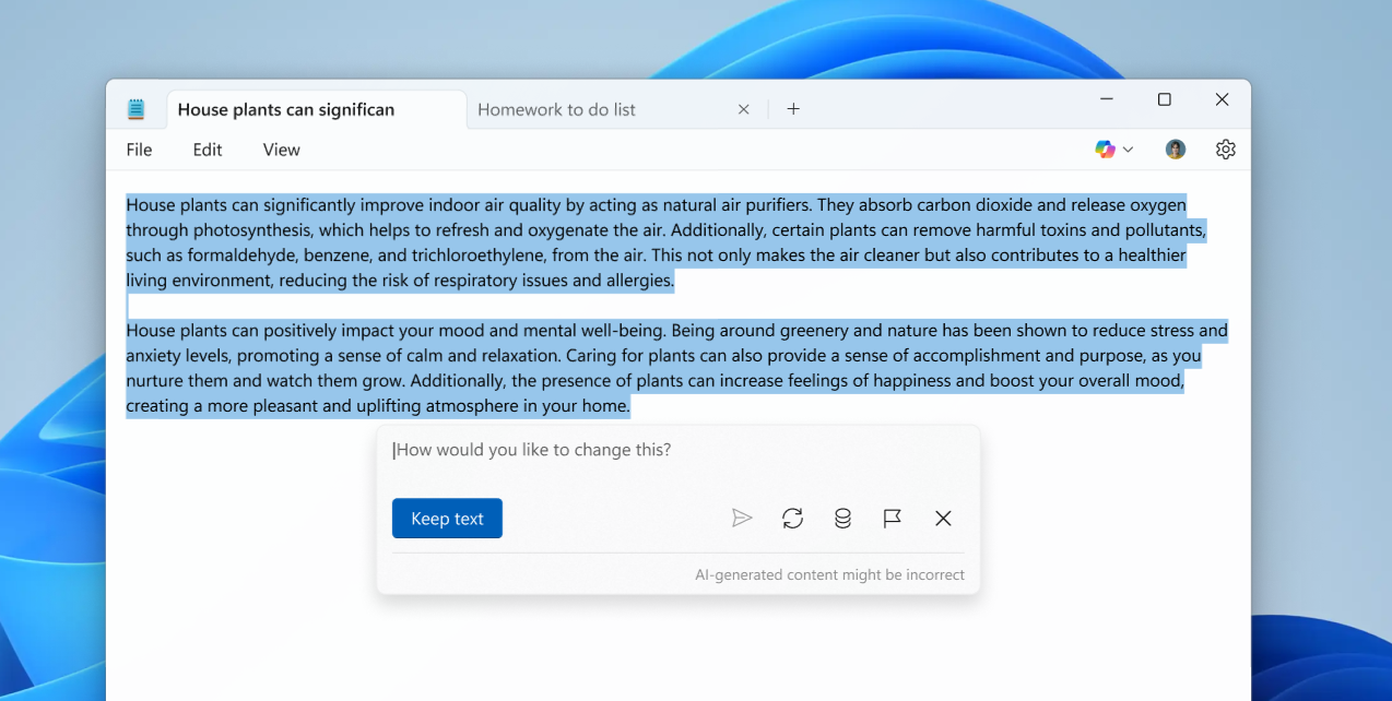 Notepad Write
