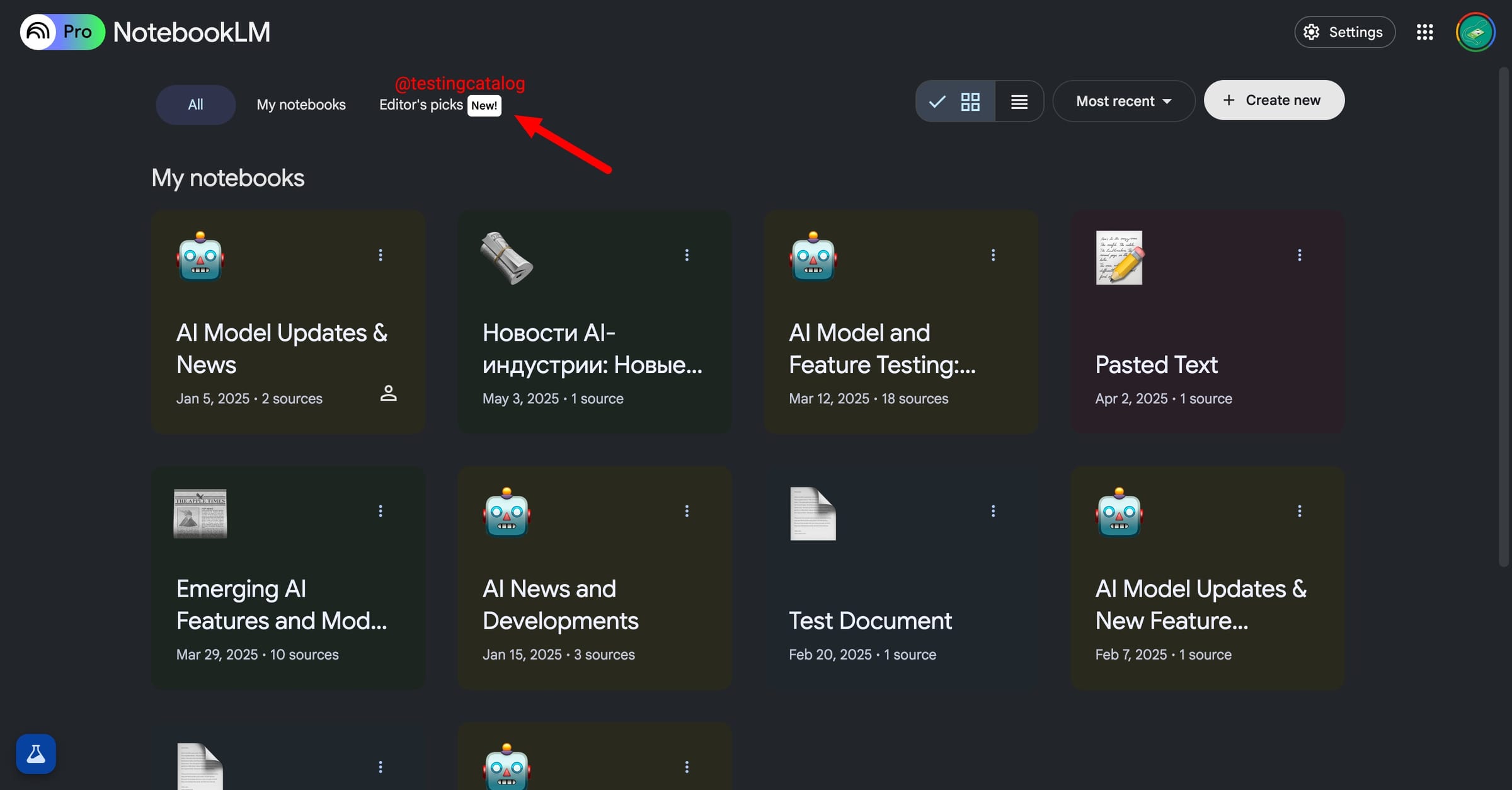 notebooklm editors pick