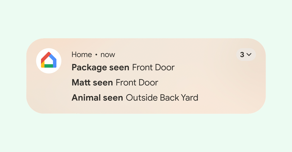 2. Notification auto grouping copy