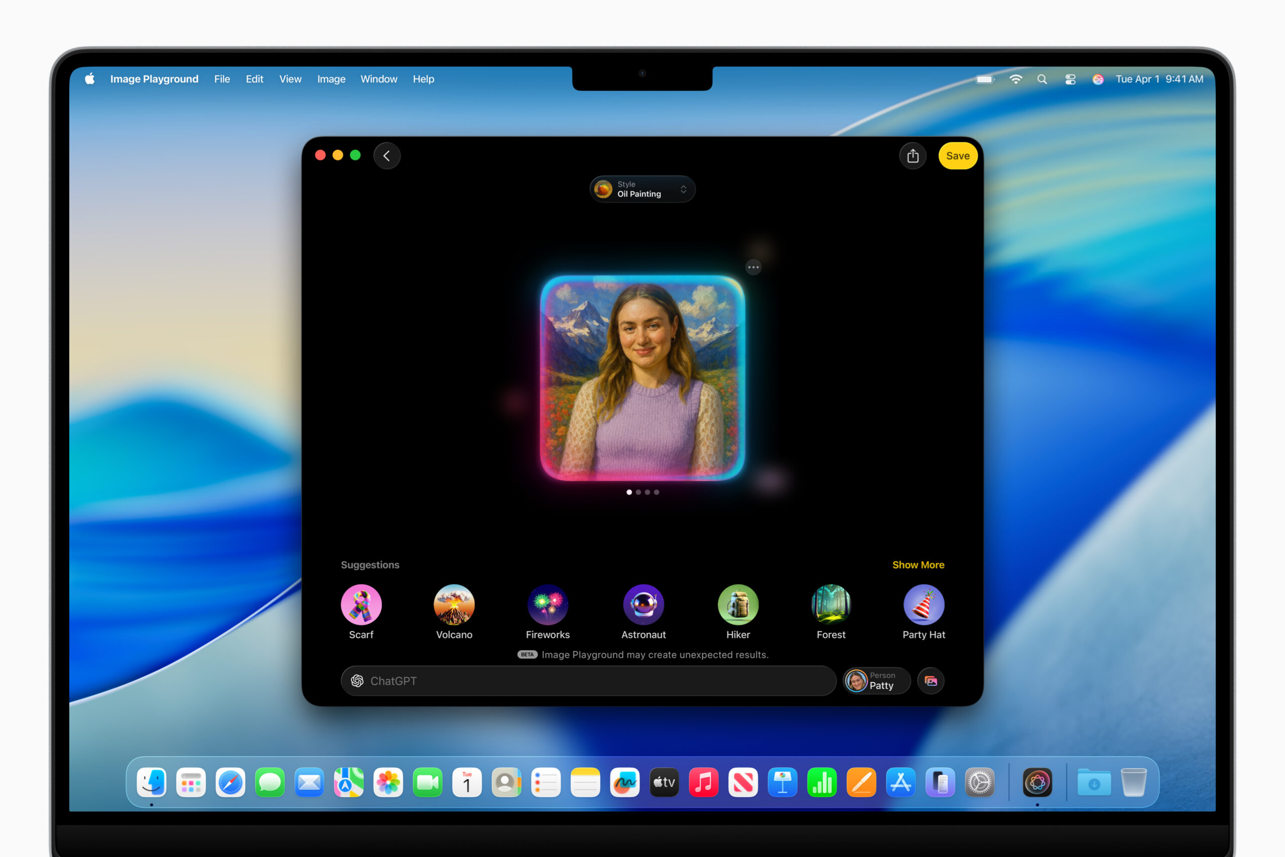 Apple WWDC25 macOS Tahoe 26 Apple Intelligence Image Playground with ChatGPT 250609