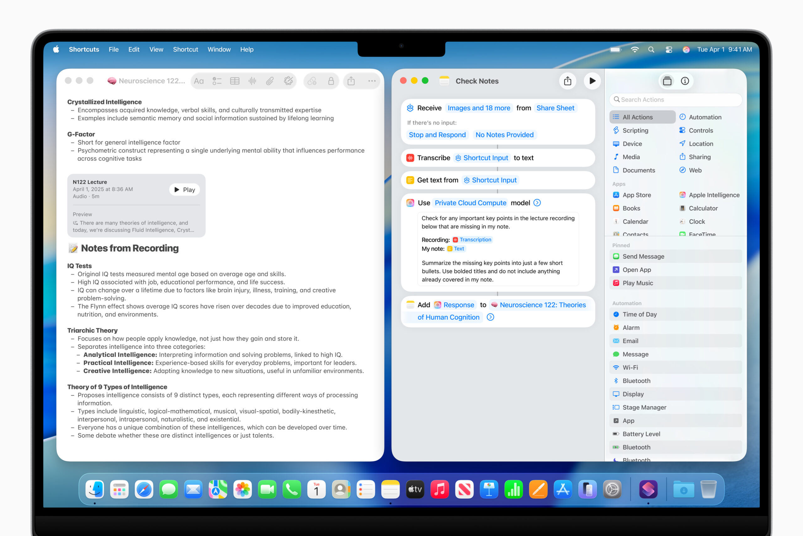 Apple WWDC25 macOS Tahoe 26 Apple Intelligence Shortcuts Notes 250609