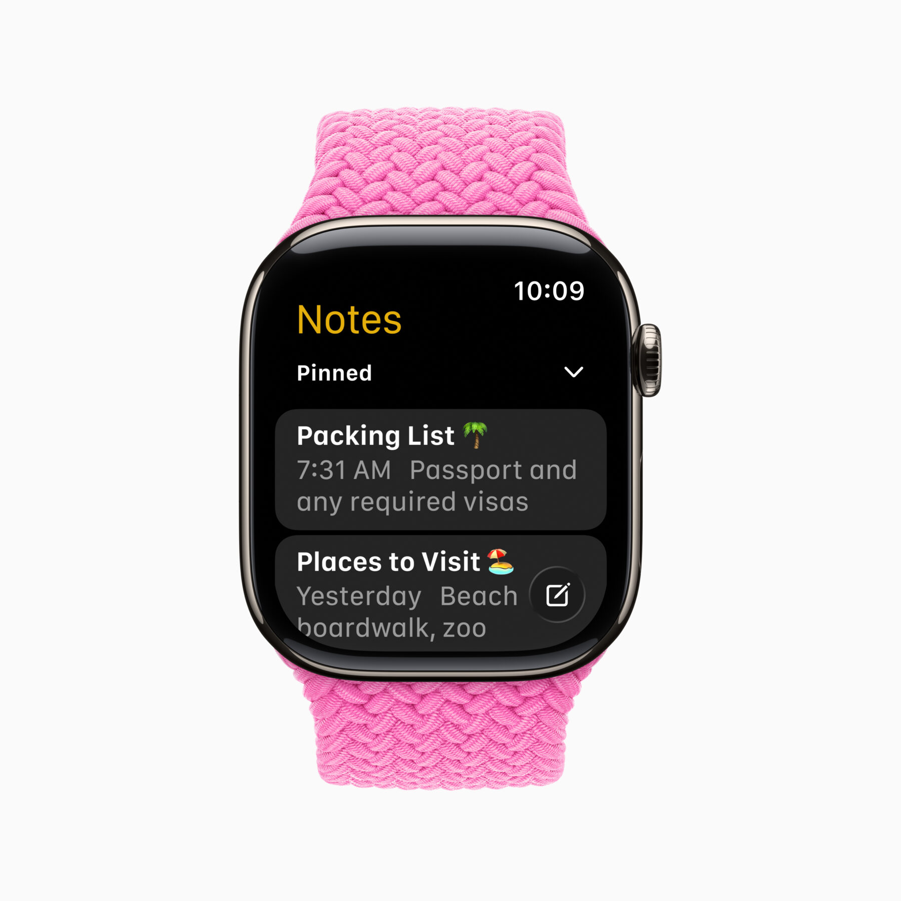 Apple WWDC25 watchOS 26 Notes app 250609
