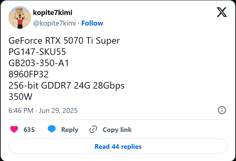 FireShot Capture 256 NVIDIA GeForce RTX 5070 Ti SUPER To Feature 24 GB Memory Same Core wccftech.com