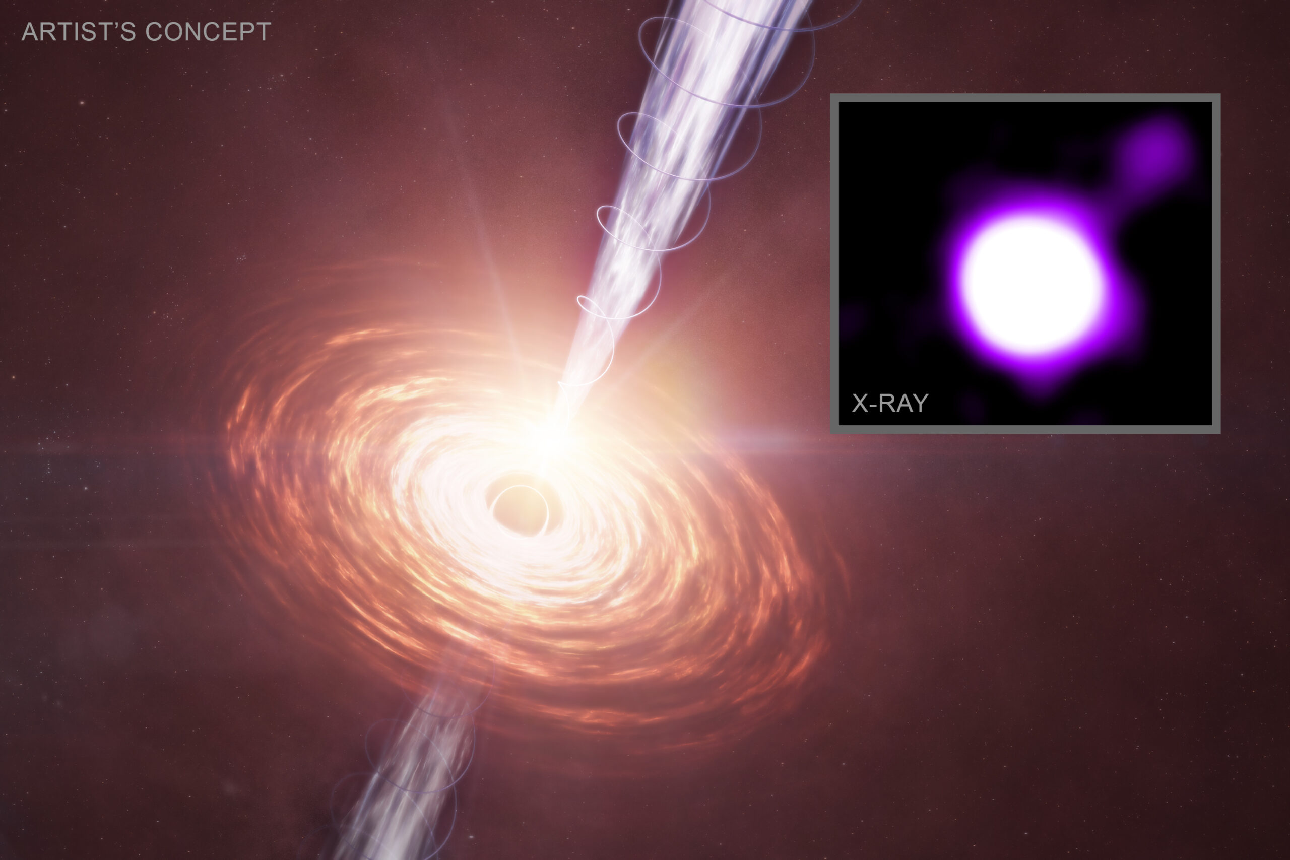 太陽10兆個の輝き、ビッグバンの残光に浮かぶ古代ブラックホールの怪物ジェットを発見