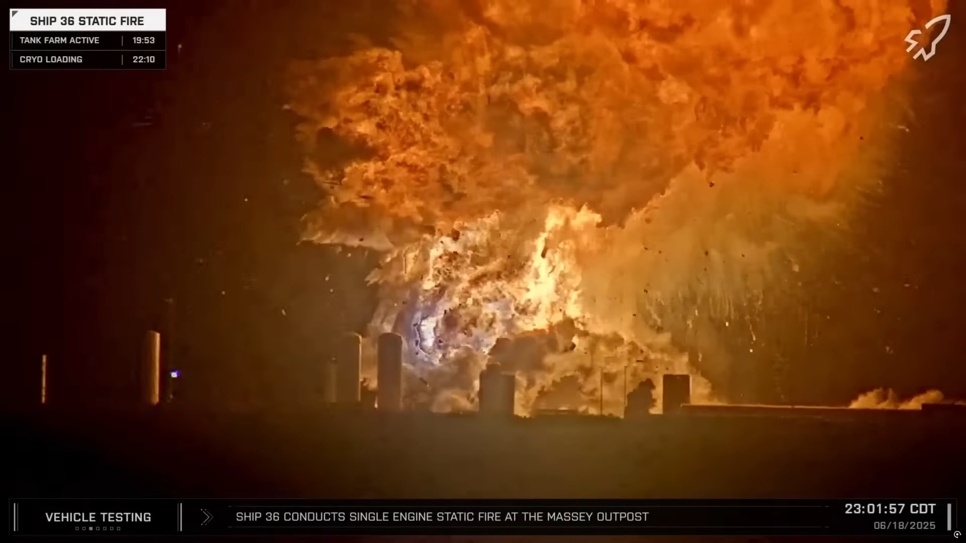 Starshipが検査中に大爆発： SpaceXを襲う「2025年の悪夢」と深刻な影響