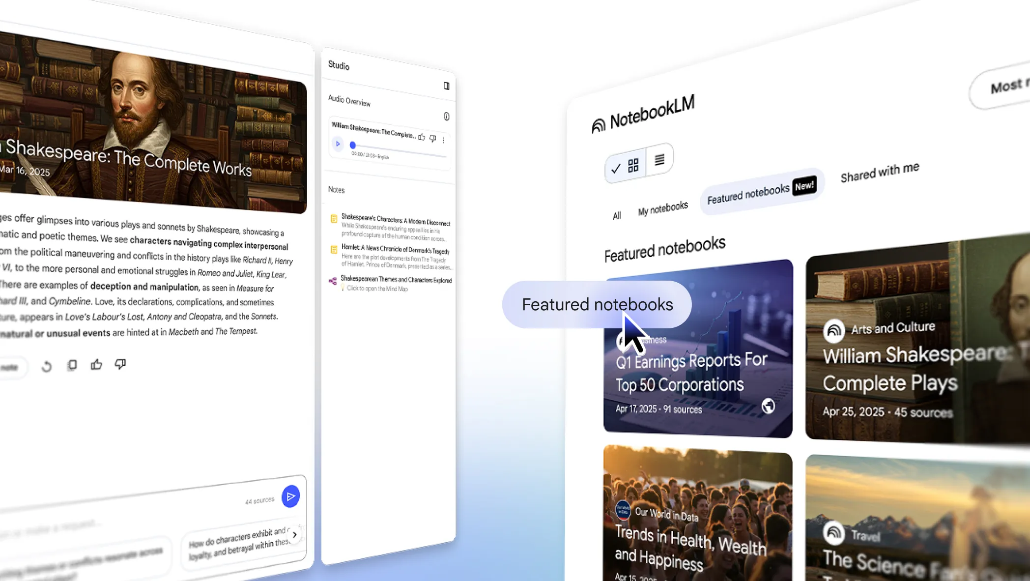 Google、AI学習ツールNotebookLMを“知の図書館”へと進化：専門家監修の「Featured Notebooks」登場