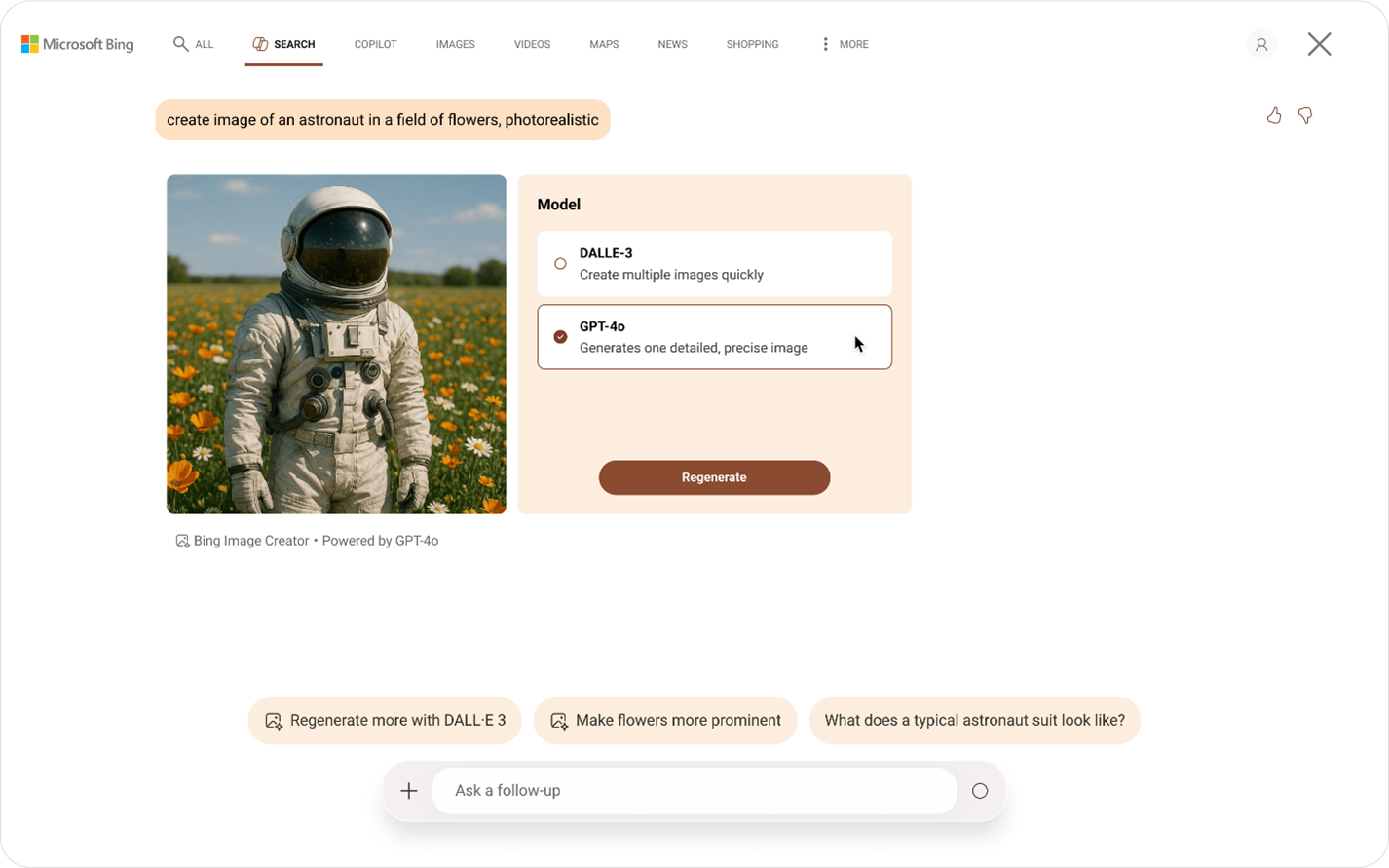 bing image creator gpt 4o